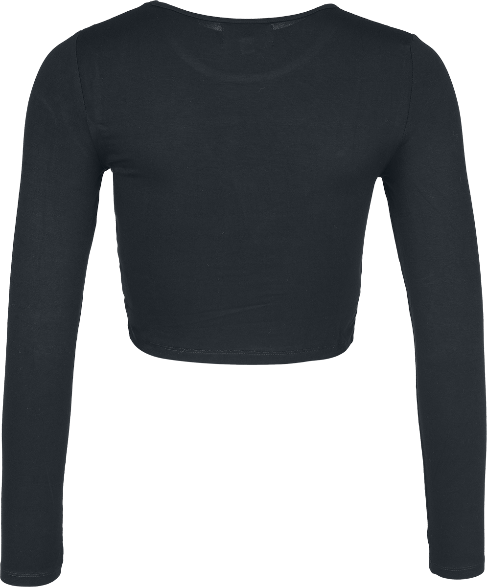 T-shirt manches longues  de Coven United - T-Shirt Chat - L à XL - pour Femme - noir - Coven United - View 2