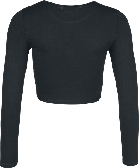 T-shirt manches longues  de Coven United - T-Shirt Chat - L à XL - pour Femme - noir - Coven United - View 2