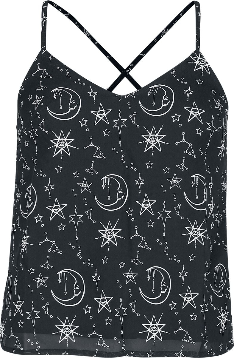 Top Gothic de Coven United - Débardeur Moonprint - XS à XL - pour Femme - noir - Coven United