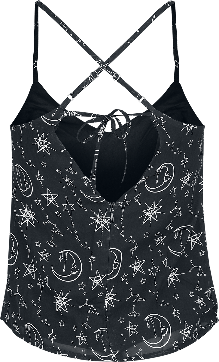 Top Gothic de Coven United - Débardeur Moonprint - XS à XL - pour Femme - noir - Coven United - View 2