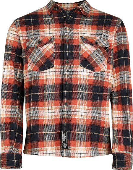 Chemise manches longues  de West Coast Choppers - WCC RIGID FLANEL - Orange & Noir - S à 4XL - pour Homme - multicolore - West Coast Choppers