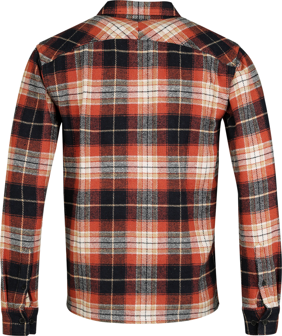 Chemise manches longues  de West Coast Choppers - WCC RIGID FLANEL - Orange & Noir - S à 4XL - pour Homme - multicolore - West Coast Choppers - View 2