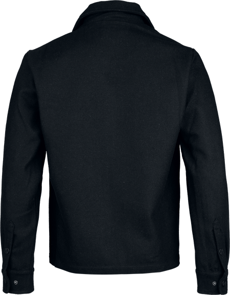 Veste biker  de West Coast Choppers - WCC WOOL LINED - Veste à Carreaux Noire - S à 4XL - pour Homme - noir - West Coast Choppers - View 2