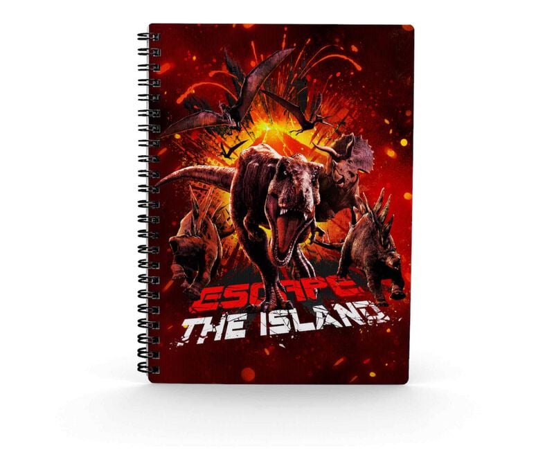Cahier  de Jurassic Park - Jurassic World - Escape - Carnet 3D - pour Indifférent - multicolore - Jurassic Park
