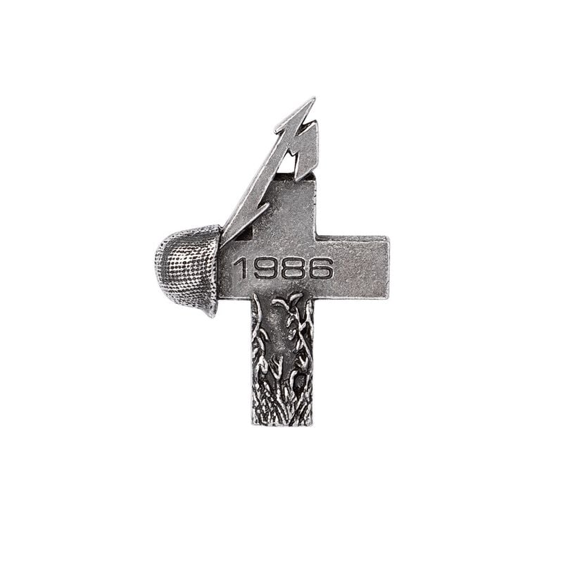 Pin's  de Metallica - Master Of Puppets - pour Indifférent - couleur argent - metallica