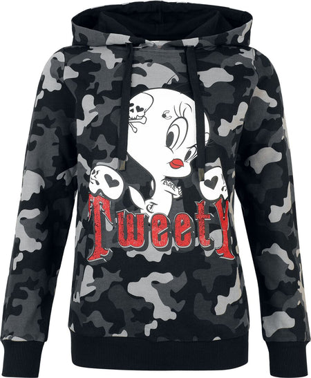 Sweat-shirt à capuche  de Looney Tunes - Tweety Skull - S à XXL - pour Femme - multicolore - Looney Tunes