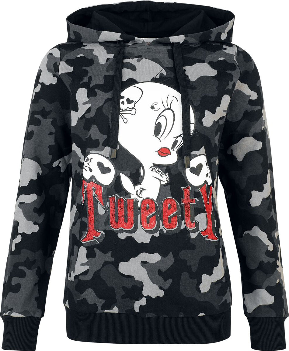 Sweat-shirt à capuche  de Looney Tunes - Tweety Skull - S à XXL - pour Femme - multicolore - Looney Tunes