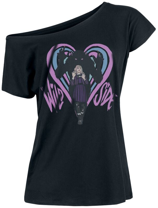 T-Shirt Manches courtes  de Wednesday - Wild Slide - S à XXL - pour Femme - noir - Wednesday