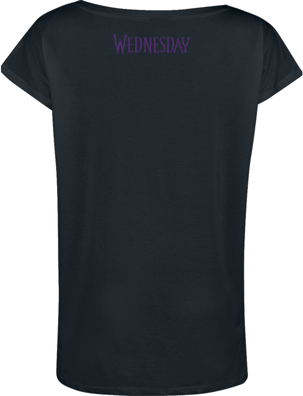T-Shirt Manches courtes  de Wednesday - Wild Slide - S à XXL - pour Femme - noir - Wednesday - View 2