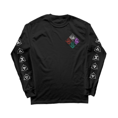 T-shirt manches longues Gaming de The Witcher - Mosaïque - Haut Manches Longues - S à XXL - pour Homme - noir - The Witcher - View 2