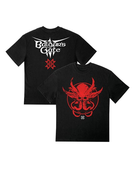 T-Shirt Manches courtes Gaming de Donjons & Dragons - Baldur's Gate - Logo - S à XL - pour Unisexe - noir - Donjons & Dragons