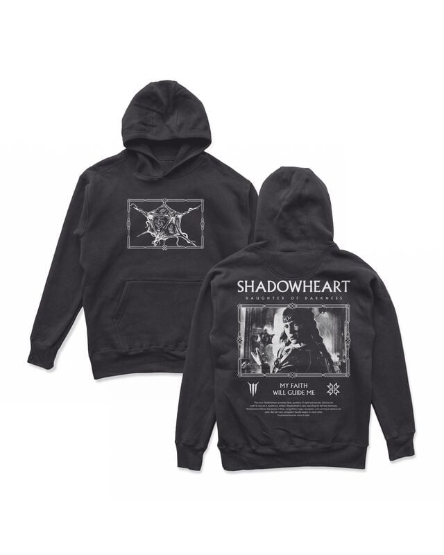 Sweat-shirt à capuche Gaming de Donjons & Dragons - Baldur's Gate - Shadowheart - S à XXL - pour Unisexe - anthracite - Donjons & Dragons