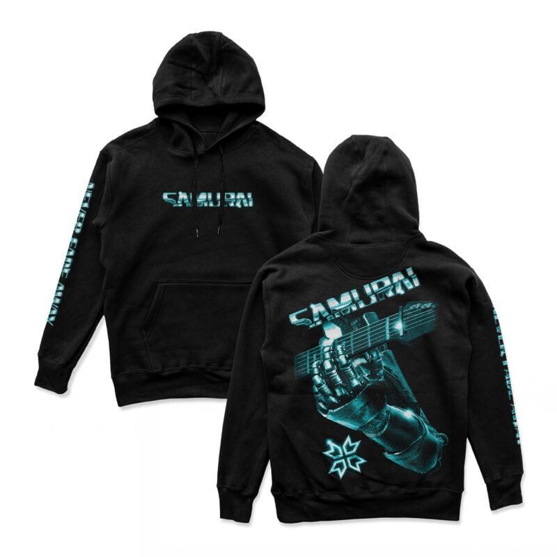 Sweat-shirt à capuche Gaming de Cyberpunk 2077 - Samurai Retro Band - S à M - pour Homme - noir - Cyberpunk 2077