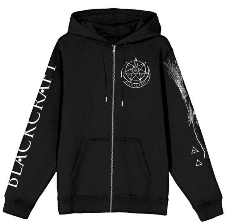 Sweat-shirt zippé à capuche Gothic de Blackcraft Cult - Dead Remains - M à XXL - pour Homme - noir - Blackcraft Cult