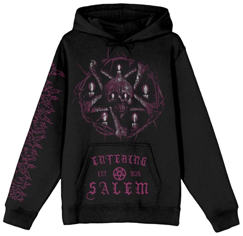 Sweat-shirt à capuche Gothic de Blackcraft Cult - Salem Skull Candles Hoodie - M à XXL - pour Homme - noir - Blackcraft Cult