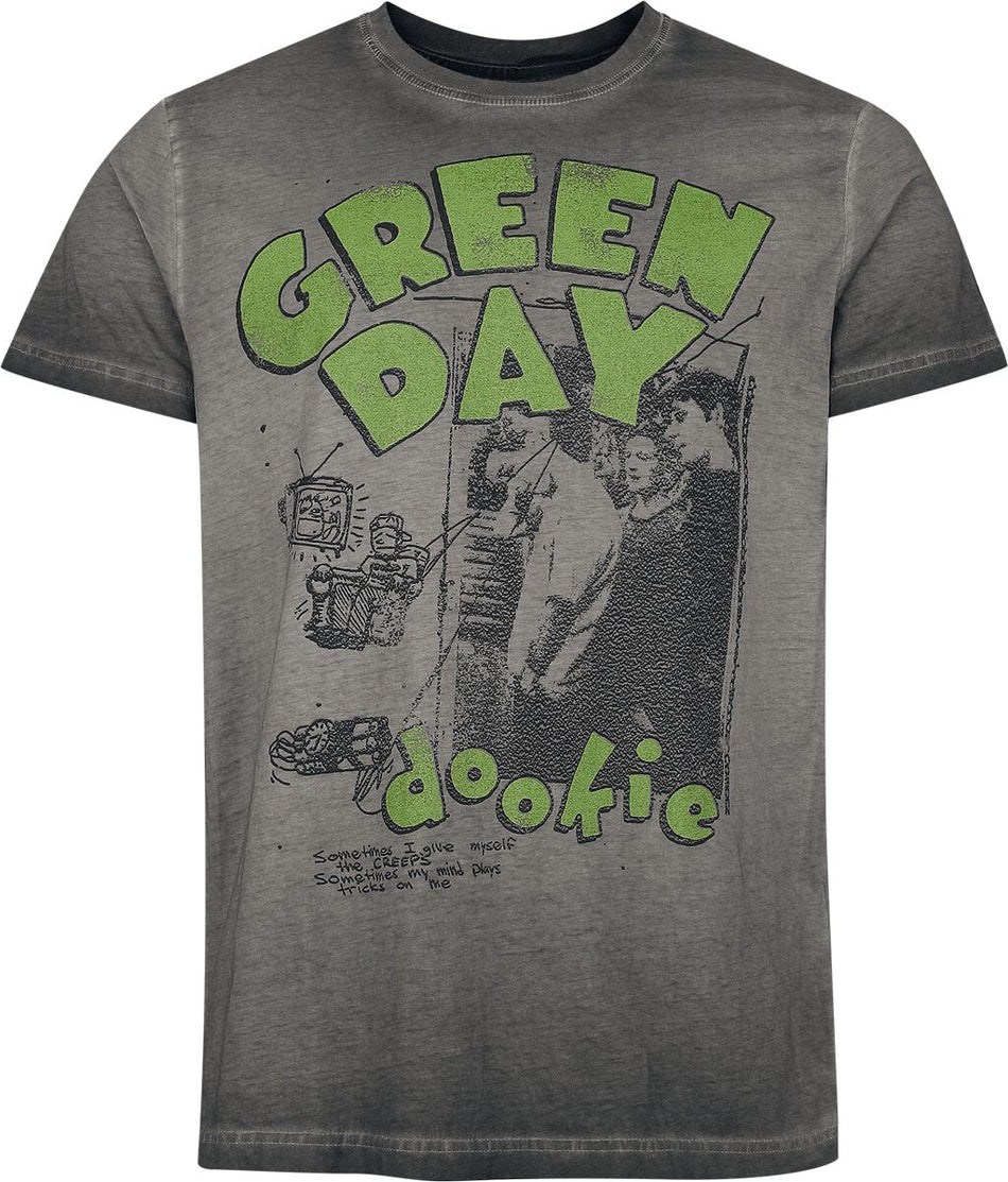 T-Shirt Manches courtes  de Green Day - Sketched Man - S à 4XL - pour Homme - gris - green day
