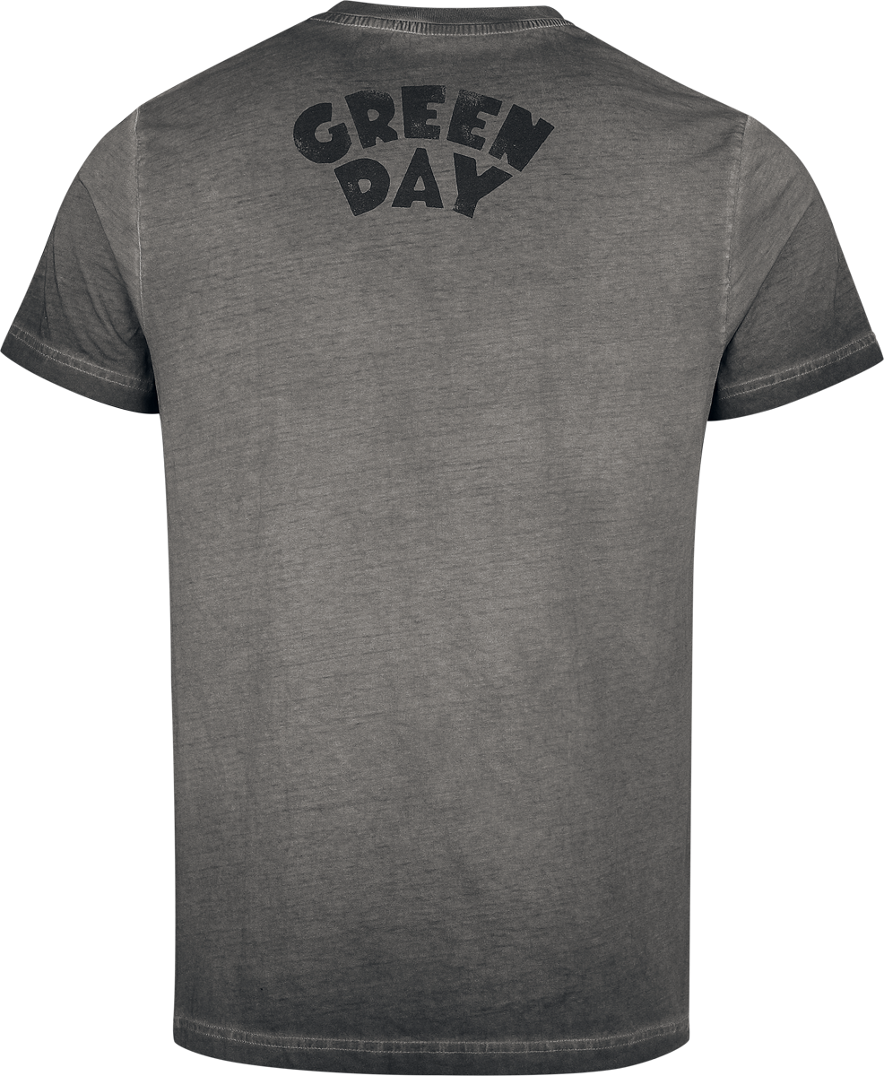 T-Shirt Manches courtes  de Green Day - Sketched Man - S à 4XL - pour Homme - gris - green day - View 2