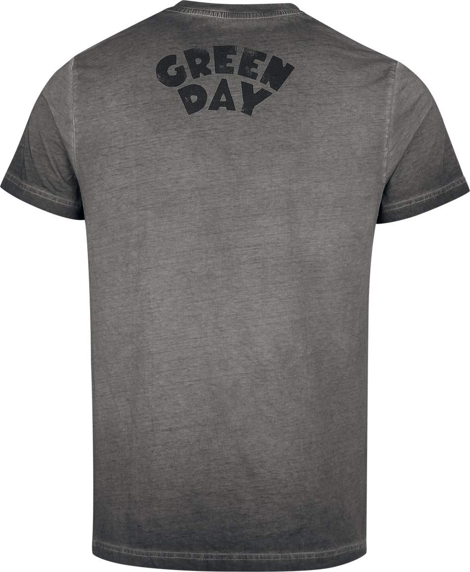 T-Shirt Manches courtes  de Green Day - Sketched Man - S à 4XL - pour Homme - gris - green day - View 2