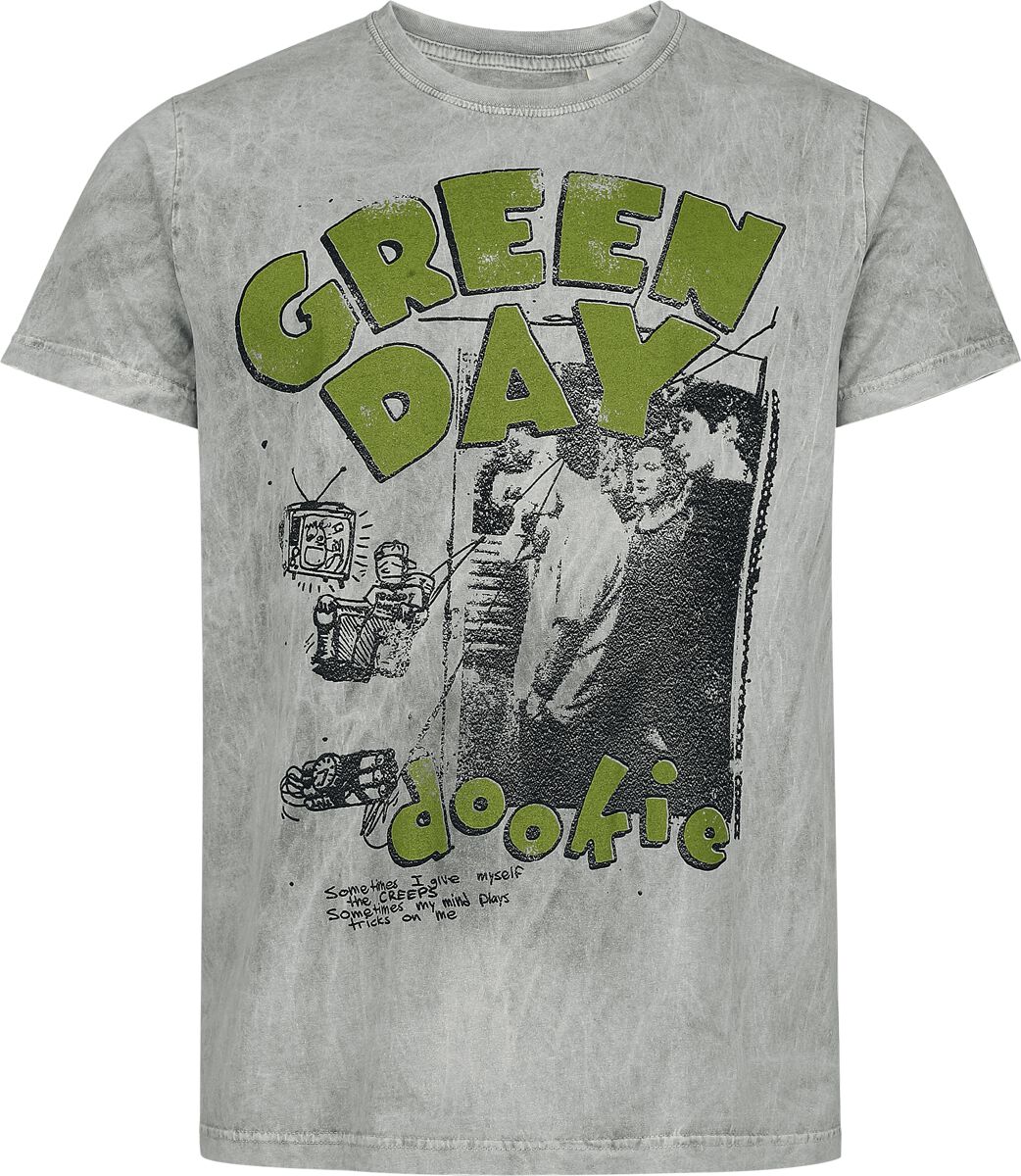 T-Shirt Manches courtes  de Green Day - Sketched Man - S à 4XL - pour Homme - gris - green day