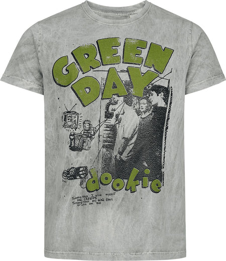 T-Shirt Manches courtes  de Green Day - Sketched Man - S à 4XL - pour Homme - gris - green day
