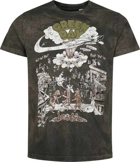 T-Shirt Manches courtes  de Green Day - Dookie Scene - S à 4XL - pour Homme - gris - green day