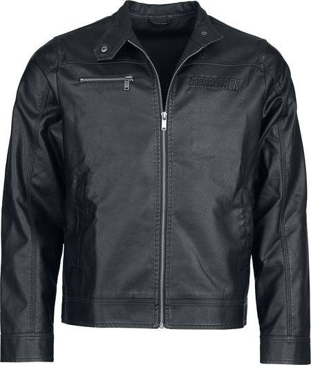 Veste en imitation cuir  de Star Trek - S à XXL - pour Homme - noir - Star Trek