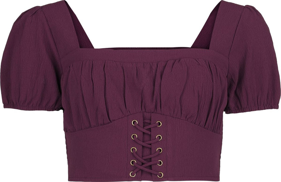 Top Gothic de Killstar - Withered Garden - Wild Petal - Haut - XS à 4XL - pour Femme - violet - Killstar