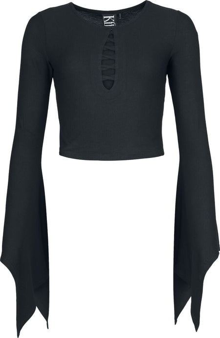 Top Gothic de Killstar - Withered Garden - Lilith's Lust - Haut - XS à 4XL - pour Femme - noir - Killstar