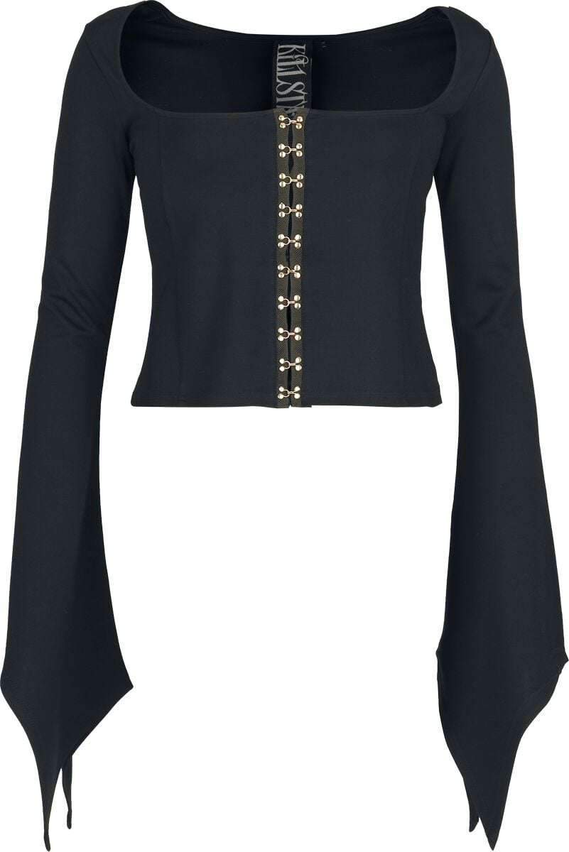Top Gothic de Killstar - Withered Garden - Night Empress - Haut - XS à 4XL - pour Femme - noir - Killstar