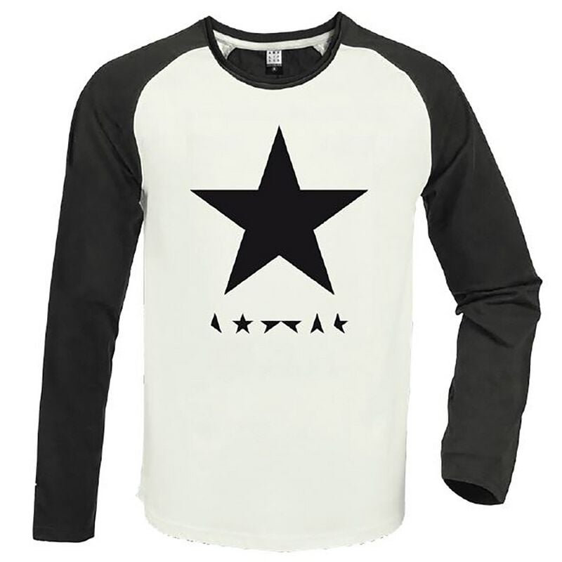T-shirt manches longues  de David Bowie - Amplified Collection - Black Star - S à 3XL - pour Homme - multicolore - David Bowie