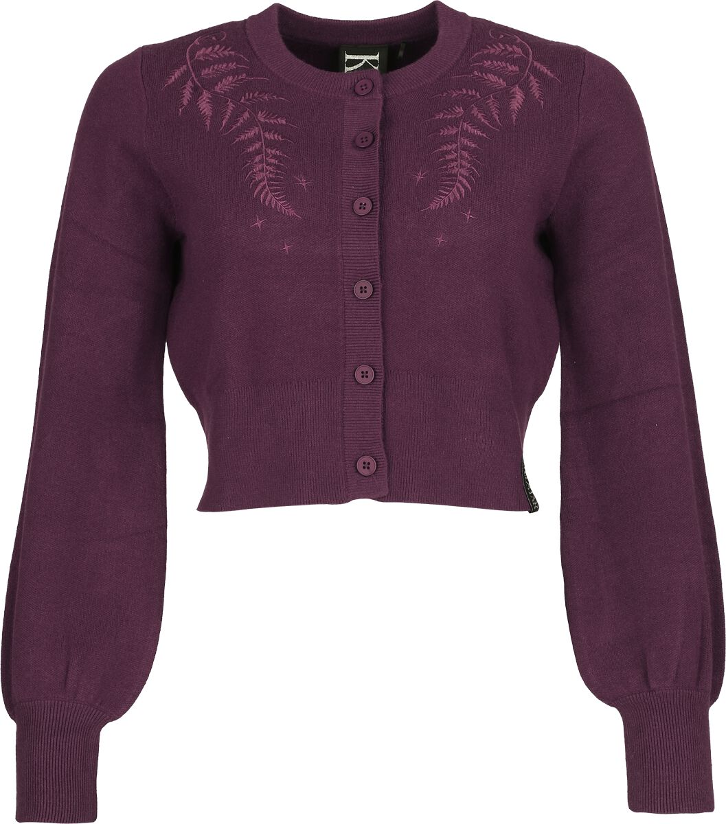 Gilets & Ponchos Gothic de Killstar - Withered Garden - Fern Whisper - Gilet - S à 4XL - pour Femme - violet - Killstar