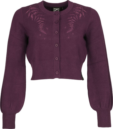 Gilets & Ponchos Gothic de Killstar - Withered Garden - Fern Whisper - Gilet - XS à S - pour Femme - violet - Killstar