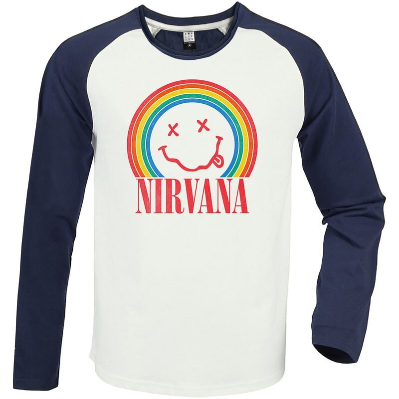 T-shirt manches longues  de Nirvana - Amplified Collection - Rainbow - S à 3XL - pour Homme - multicolore - Nirvana