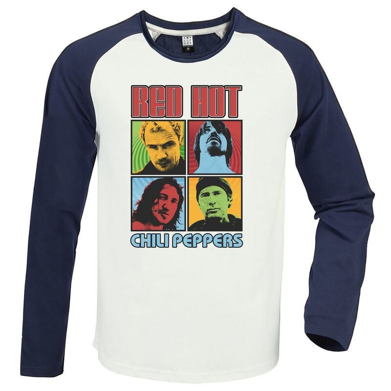 T-shirt manches longues  de Red Hot Chili Peppers - Amplified Collection - Squares - S à 3XL - pour Homme - multicolore - Red Hot Chili Peppers