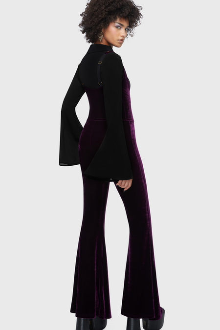 Corset Gothic de Killstar - Beneath The Eclipse - Night Petal - Corset Serre-Taille - XS à 4XL - pour Femme - lilas - Killstar - View 2