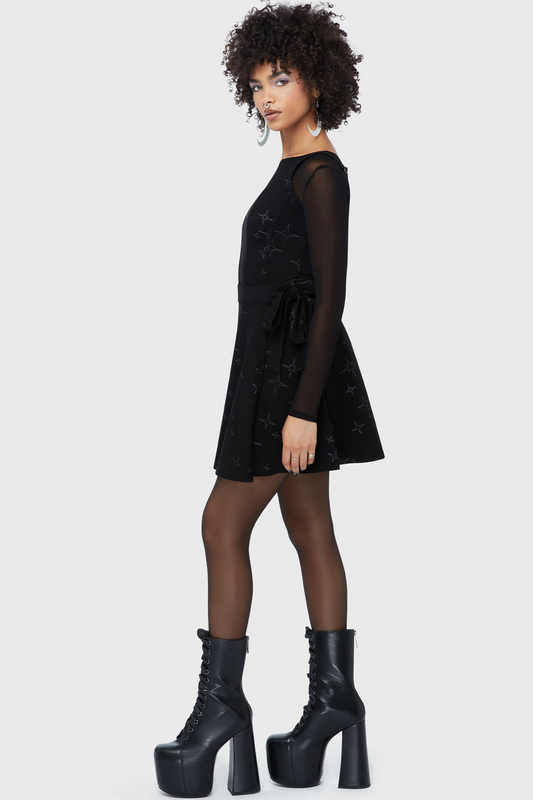 Jupe courte Gothic de Killstar - Beneath the Eclipse - Ethereal Night - Jupe - XS à 4XL - pour Femme - noir - Killstar - View 2