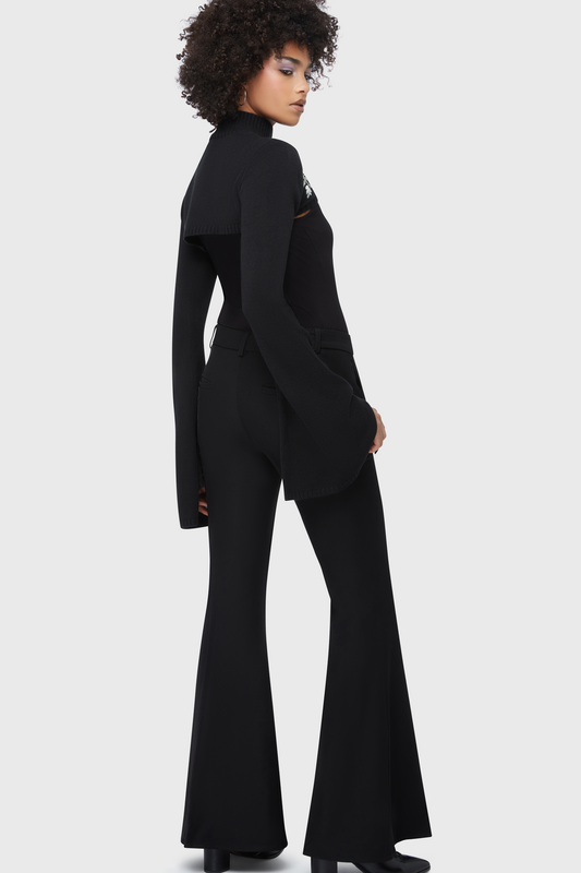 Boléro Gothic de Killstar - Beneath the Eclipse - Petal & Pine - Gilet Court - M à 4XL - pour Femme - noir - Killstar - View 2