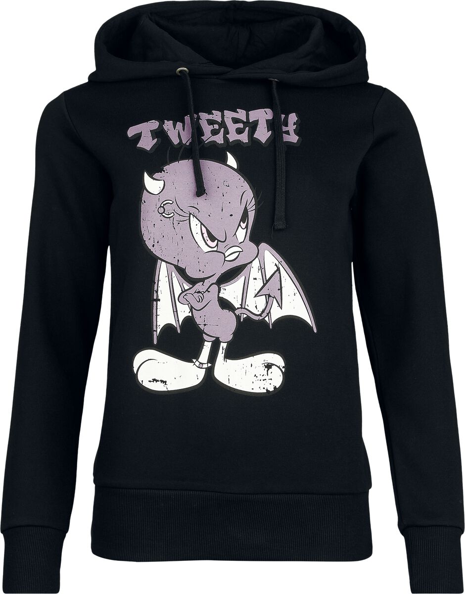 Sweat-shirt à capuche  de Looney Tunes - Titi - S à 3XL - pour Femme - noir - Looney Tunes