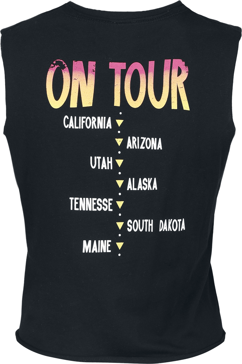 Top  de Snoopy - Snoopy - On Tour - S à 3XL - pour Femme - noir - Snoopy - View 2