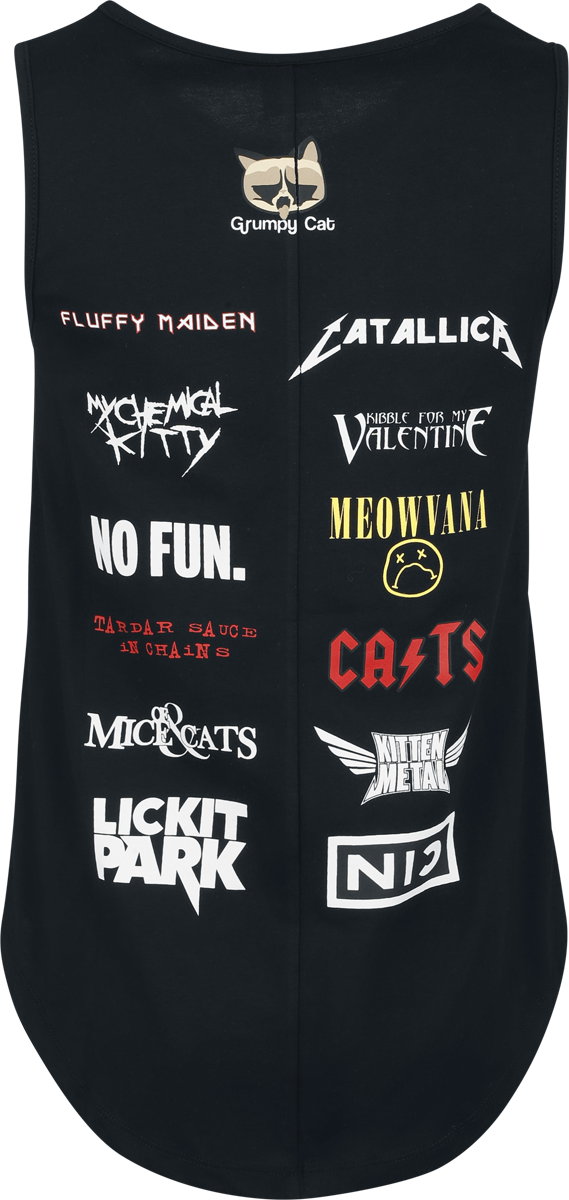 Top  de Grumpy Cat - Everything Sucks - Festival - S à 3XL - pour Femme - noir - Grumpy Cat - View 2