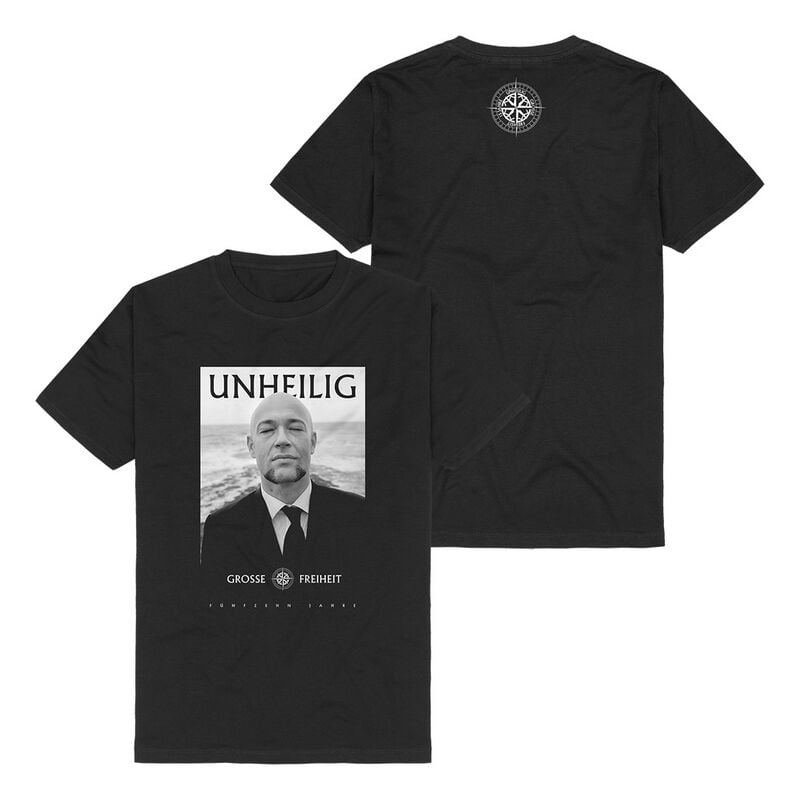 T-Shirt Manches courtes  de Unheilig - Grosse Freiheit Foto - S à 3XL - pour Homme - noir - Unheilig