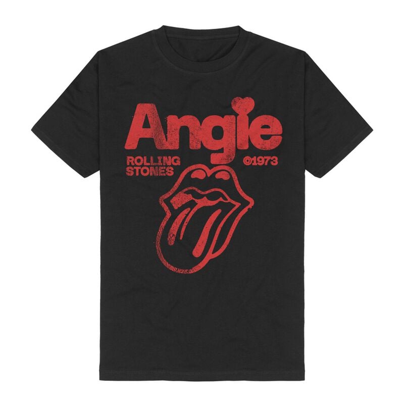 T-Shirt Manches courtes  de The Rolling Stones - Angie - S à 3XL - pour Homme - noir - The Rolling Stones