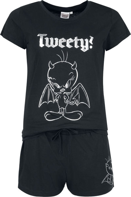 Pyjama  de Looney Tunes - Titi - S à 3XL - pour Femme - noir - Looney Tunes