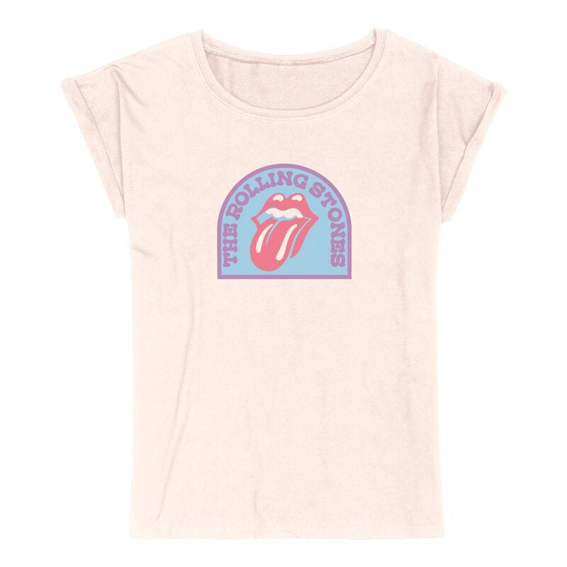 T-Shirt Manches courtes  de The Rolling Stones - Sweet Little Tongue - S à 3XL - pour Femme - rose clair - The Rolling Stones