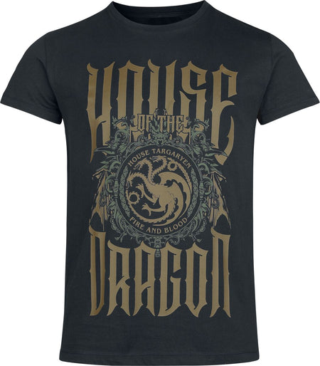 T-Shirt Manches courtes  de Game Of Thrones - House of the Dragon - S à 3XL - pour Homme - noir - Game Of Thrones