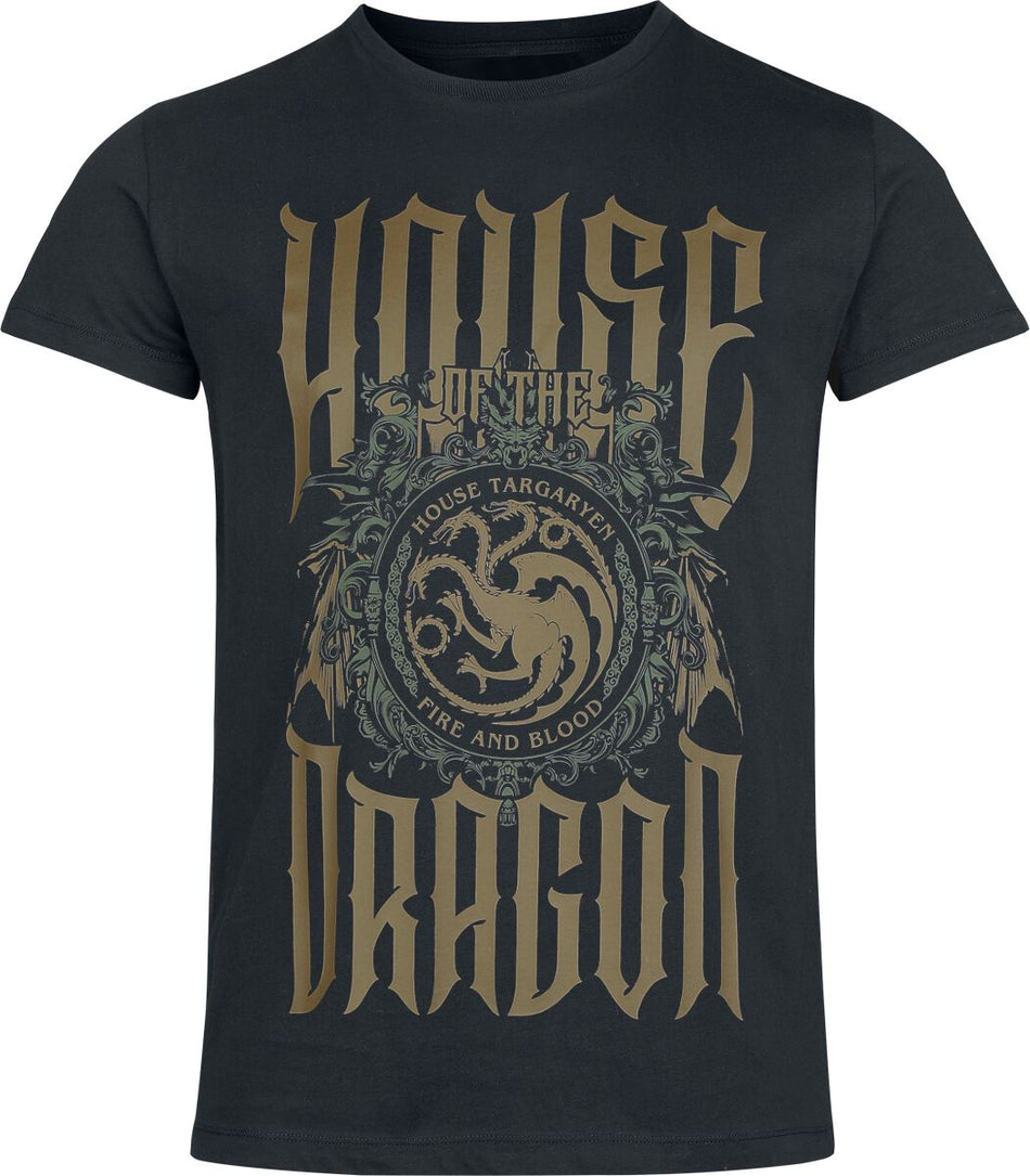 T-Shirt Manches courtes  de Game Of Thrones - House of the Dragon - S à 3XL - pour Homme - noir - Game Of Thrones