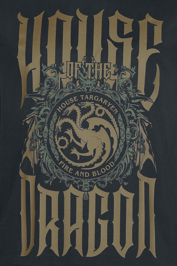 T-Shirt Manches courtes  de Game Of Thrones - House of the Dragon - S à 3XL - pour Homme - noir - Game Of Thrones - View 2