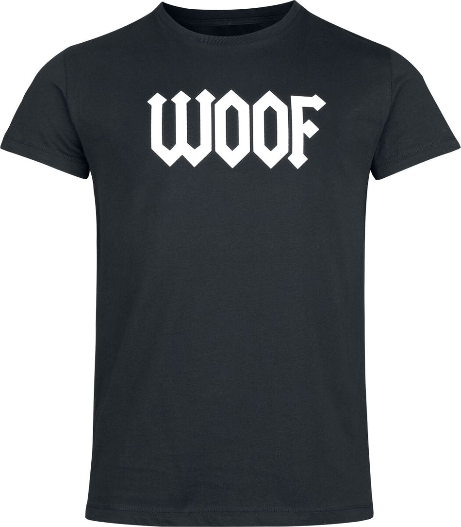 T-Shirt Manches courtes  de Snoopy - WOOF - S à 3XL - pour Homme - noir - Snoopy