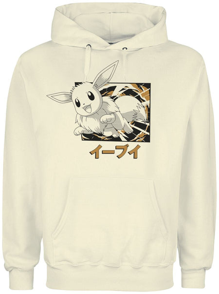 Sweat-shirt à capuche Gaming de Pokémon - Évoli - S à XXL - pour Homme - naturel - Pokémon
