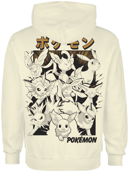Sweat-shirt à capuche Gaming de Pokémon - Évoli - S à XXL - pour Homme - naturel - Pokémon - View 2